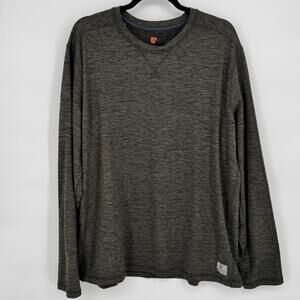 Rugged Elements Shirt Mens 2XL Gray Long Sleeve Stretch Crewneck Basic Top